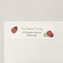 Ladybird Meadow Family Return Address Label
