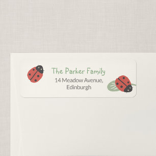 Ladybird Meadow Family Return Address Label