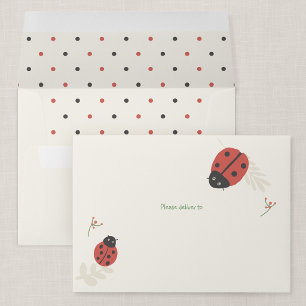 Ladybird Meadow Kid's Personalized Envelope