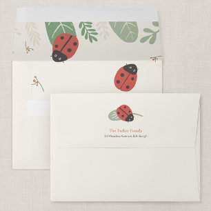Ladybird Meadow Personalized Envelope