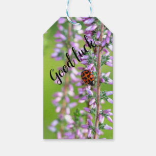 Ladybird on flower - gift tags