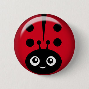 ladybird pinback button