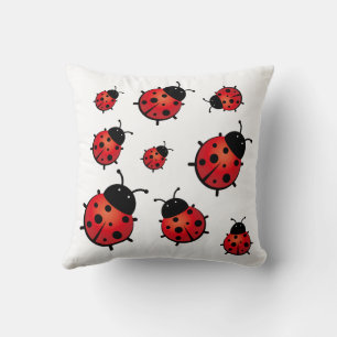 Ladybird Throw Pillow