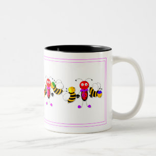 Ladybirds Ladybugs and Bees Cute Mug Design