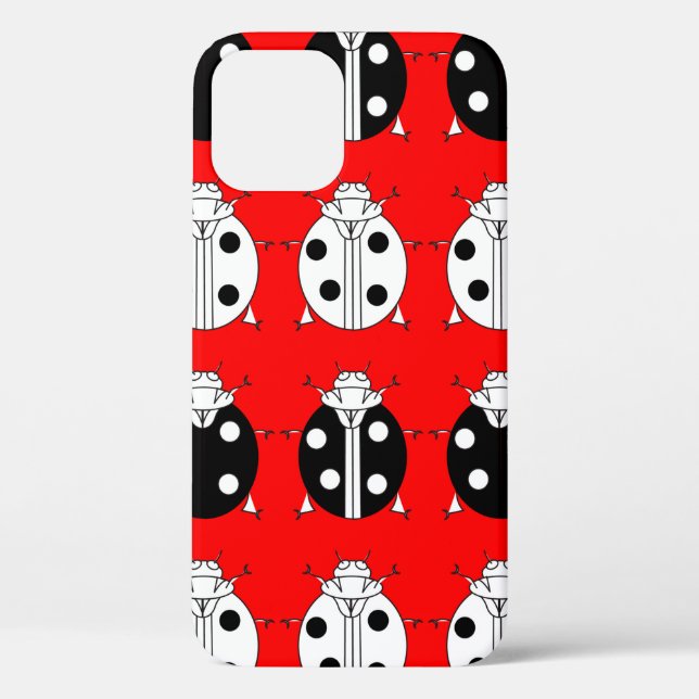 ladybirds pattern Case-Mate iPhone case (Back)