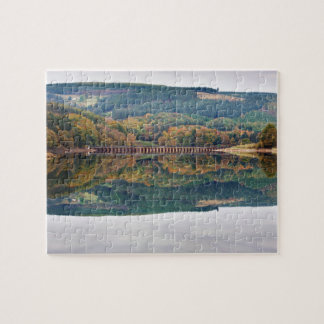 Ladybower Reservoir in Derbyshire souvenir photo Jigsaw Puzzle