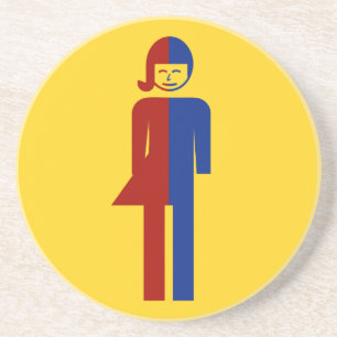 Ladyboy / Tomboy Toilet ⚠ Thai Sign ⚠ Coaster