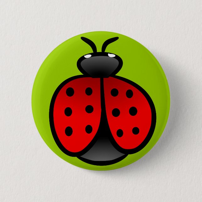 LADYBUG 2 INCH ROUND BUTTON (Front)