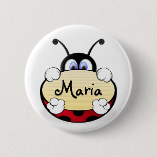 Ladybug 2 Inch Round Button