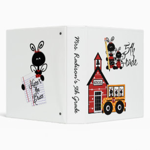 Ladybug 5th Grade Binder