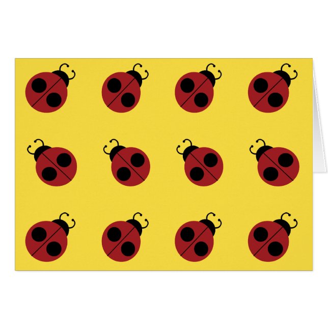 Ladybug 60s rétro cool rouge jaune (Devant horizontal)