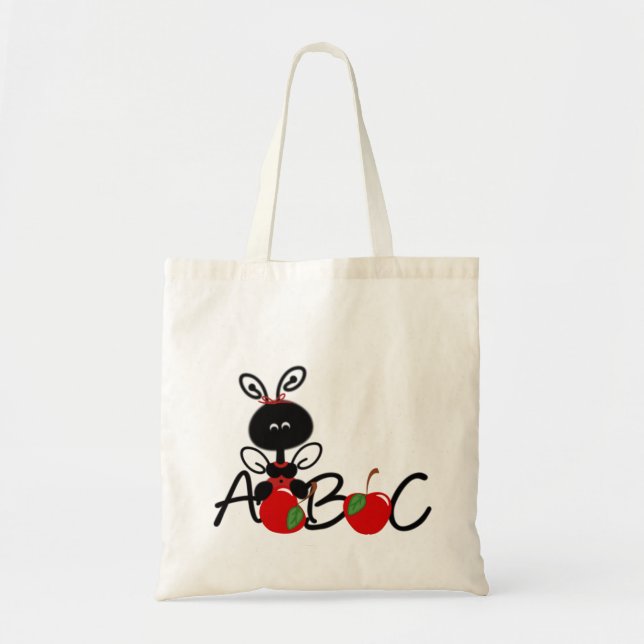 Ladybug Alphabet Teacher's Tote Bag (Front)