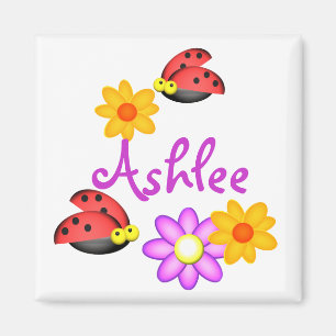 Ladybug and Flowers Magnet