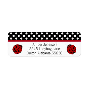 Ladybug and Polka-dot Address Labels