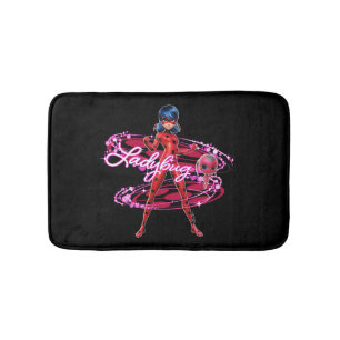 Ladybug and Tikki Graphic Bath Mat
