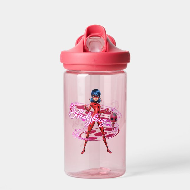 Ladybug and Tikki Graphic Water Bottle (Front)