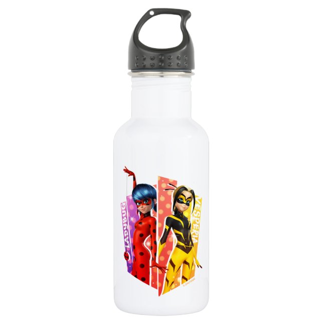 Ladybug and Vesperia Graphic 532 Ml Water Bottle (Front)