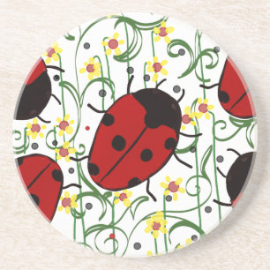 Ladybug Art Coaster