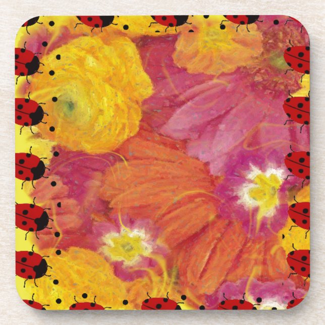 Ladybug Art Coaster (Front)