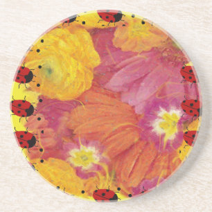 Ladybug Art Coaster