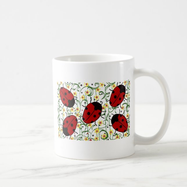 Ladybug Art Coffee Mug (Right)
