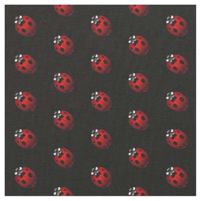 Ladybug Art Fabric Ladybird Fabric Cotton or Poly (Close Up)