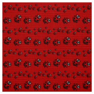 Ladybug Art Fabric Ladybird Fabric Cotton or Poly