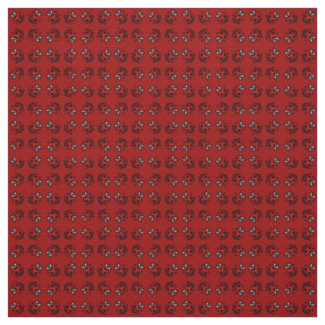 Ladybug Art Fabric Ladybird Fabric Cotton or Poly (Swatch)