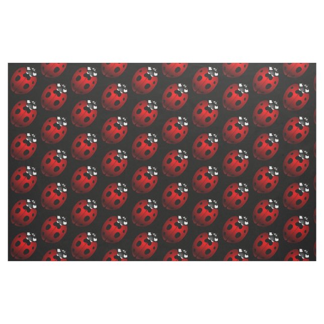 Ladybug Art Fabric Ladybird Fabric Cotton or Poly (Yard)