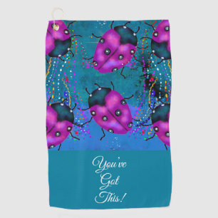 LADYBUG ART GOLF TOWEL