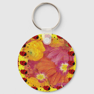 Ladybug Art Keychain