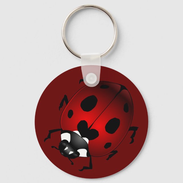Ladybug Art Keychain Bug Keepsake Ladybug Gifts (Front)