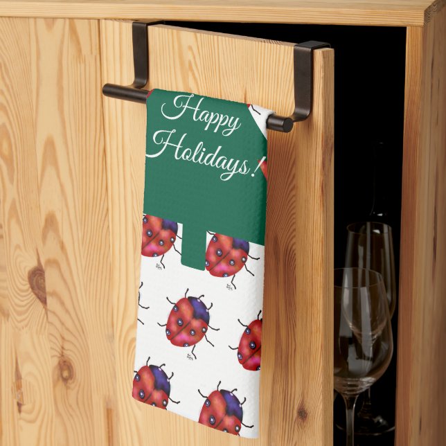 LADYBUG ART KITCHEN TOWEL (Thirds Fold)