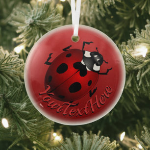 Ladybug Art Ornament Ladybug décoration de Noël
