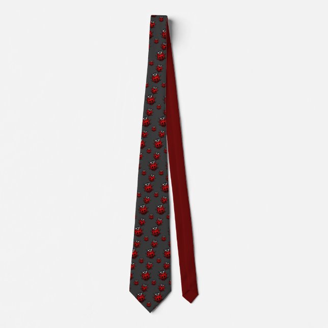 Ladybug Art Ties Bug Keepsake Ladybug Neckties (Front)