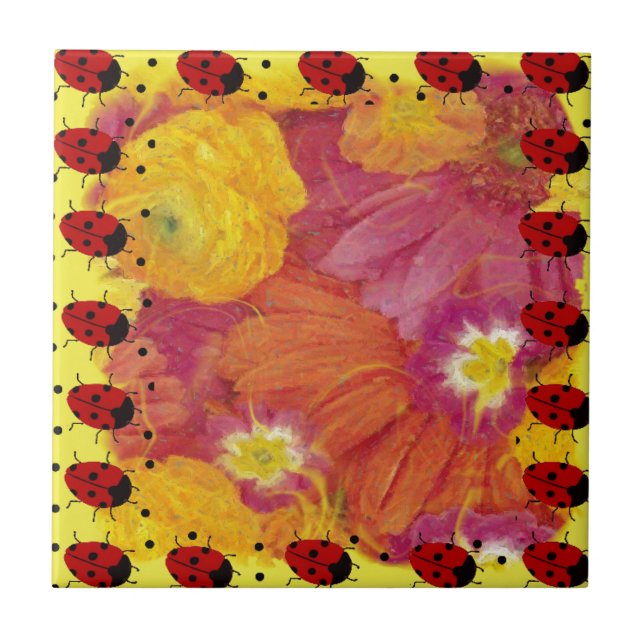 Ladybug Art Tile (Front)