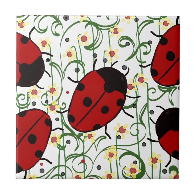 Ladybug Art Tile (Front)