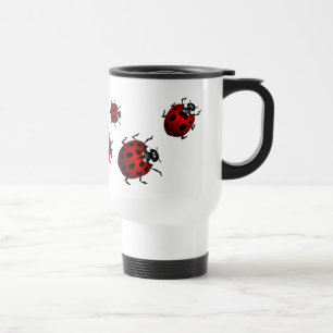 Ladybug Art Travel Mug Beer Glass Ladybug  Cup