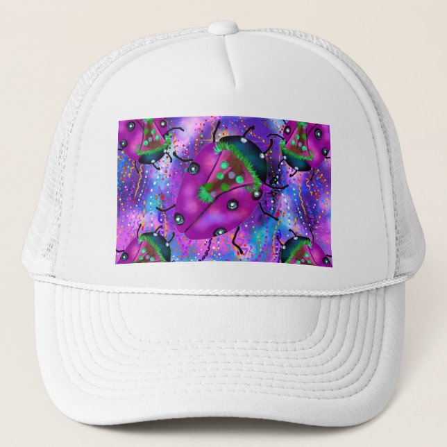 LADYBUG ART TRUCKER HAT (Front)