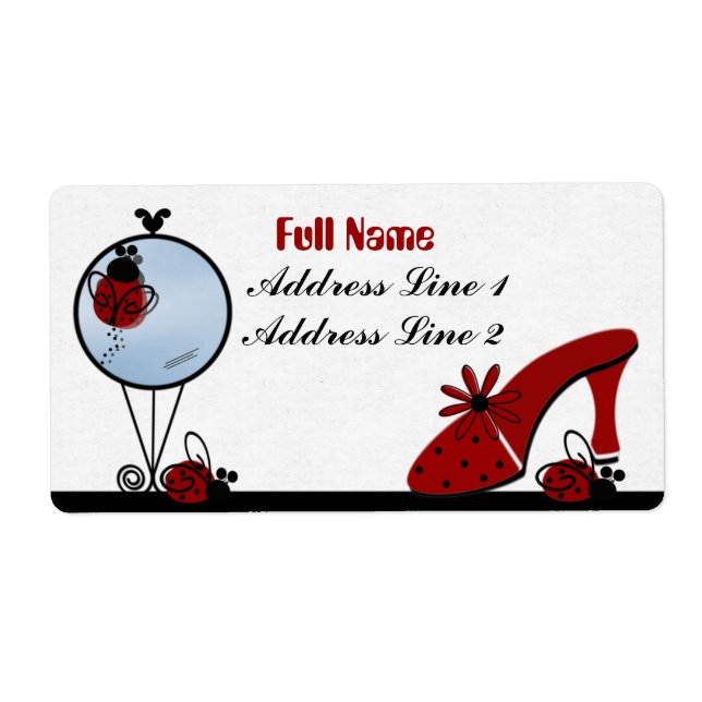 Ladybug Avery Label (Front)