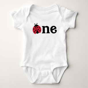 Ladybug Baby Shirt for First Birthday Party