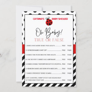 Ladybug Baby Shower - Editable Name, 5x7 Invitation