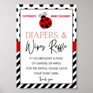 Ladybug Baby Shower Sign