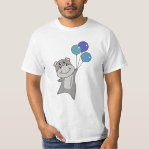 Ladybug Balloons Flies Cute Animals For Kids T-Shirt