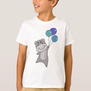 Ladybug Balloons Flies Cute Animals For Kids T-Shirt