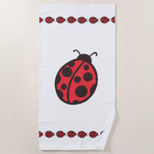  Ladybug Bath  Beach Towel 