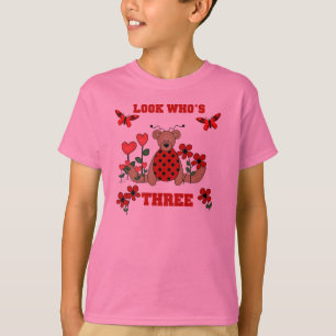 Ladybug Bear 3rd Birthday T-Shirt