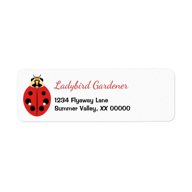 Ladybug Beetles Red Personalized (Front)