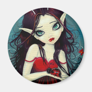 Ladybug Big-Eye Fairy Art Magnet