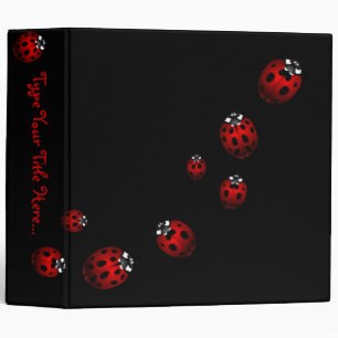 Ladybug Binder Cute Ladybug Art School Supplies